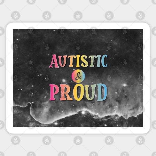 Autistic and Proud: Pansexual Sticker by SarahCateCreations